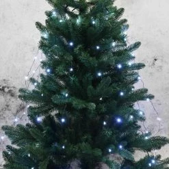 Nouveau ???? Rideau Pour Sapin Micro Led Blanc Pur - 1,50 M ????