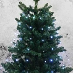 Remise ???? Rideau Pour Sapin Micro Led Blanc Pur - 1,80 M ????