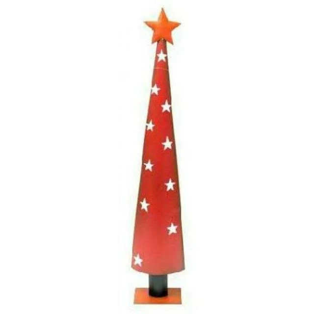 Sapin de noël en métal - rouge - 18x10x93 cm Les meilleures critiques de ???? Sapin De Noël En Métal - Rouge - 18x10x93 Cm ???? -LED Shop sapin de noel en metal rouge 18x10x93 cm 01