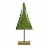 Remise ???? Sapin De Noël Métal Support Bois Vert 13x6.5x40cm ✨