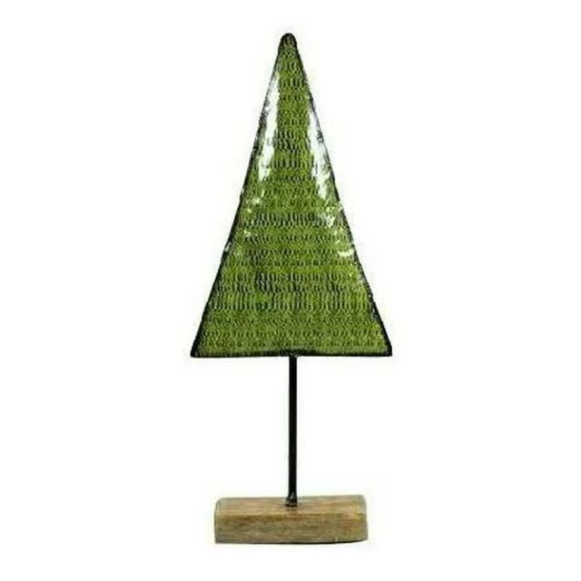 Sapin de noël métal support bois vert 13x6.5x40cm Remise ???? Sapin De Noël Métal Support Bois Vert 13x6.5x40cm ✨ -LED Shop sapin de noel metal support bois vert 13x6