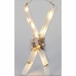 Bon marché ???? Skis Lumineux 15 Leds Blanc Chaud H42cm - 2 Coloris Possibles ???? -LED Shop skis lumineux 15 leds blanc chaud h42cm 2 coloris possibles 01