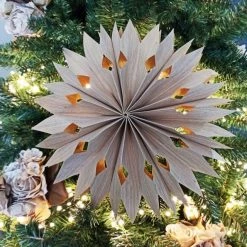 Meilleure vente ???? Suspension étoile En Papier Naturel ø30cm ???? -LED Shop suspension etoile en papier naturel o30cm 03