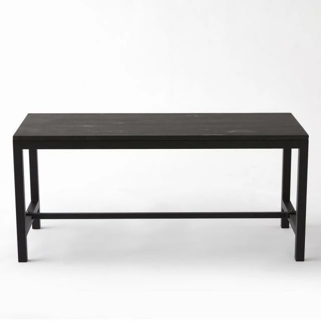 Table basse industrielle L100 x P40 x H45cm bois noir Le moins cher ???? Table Basse Industrielle L100 X P40 X H45cm Bois Noir ???? -LED Shop table basse industrielle l100 x p40 x h45cm bois noir 01