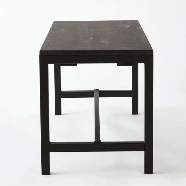 Table basse industrielle L100 x P40 x H45cm bois noir Le moins cher ???? Table Basse Industrielle L100 X P40 X H45cm Bois Noir ???? -LED Shop table basse industrielle l100 x p40 x h45cm bois noir 03