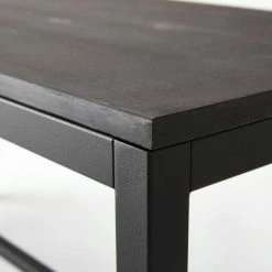 Le moins cher ???? Table Basse Industrielle L100 X P40 X H45cm Bois Noir ???? 3 Le moins cher ???? Table Basse Industrielle L100 X P40 X H45cm Bois Noir ???? -LED Shop table basse industrielle l100 x p40 x h45cm bois noir 04