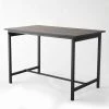 Meilleure affaire ???? Table Industrielle L119 X P70 X H75 Cm Bois Noir ????