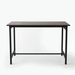 Meilleure affaire ???? Table Industrielle L119 X P70 X H75 Cm Bois Noir ???? 2 Meilleure affaire ???? Table Industrielle L119 X P70 X H75 Cm Bois Noir ???? -LED Shop table industrielle l119 x p70 x h75 cm bois noir 03