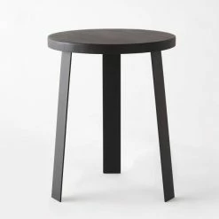 Offres ???? Table Ronde Bois Noir Ø 40 X H50 Cm ????