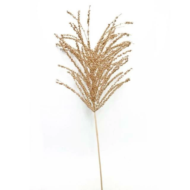 Tige de feuillage pailleté or H63cm Meilleur prix ???? Tige De Feuillage Pailleté Or H63cm ???? -LED Shop tige de feuillage paillete or h63cm 01