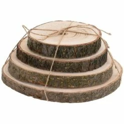 Sortie ???? Tranche De Bois Brut Par 4 Ø14 - 16 - 18 - 20cm ????