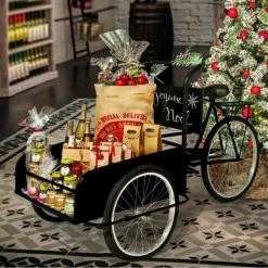 Meilleur prix 👏 Triporteur Métal Noir L 181 X P 77 X H 107 Cm 🌟