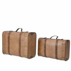Meilleure vente ???? Valises En Bois 40x29x18 + 35x22x13cm ✨