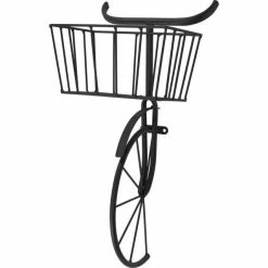 Meilleure affaire ✨ Vélo Partie Avant Avec Panier à Accrocher Au Mur L23 X P17 X H53cm ????