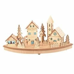 Meilleure vente ???? Village Bois Led Rgb - 37 Cm ????