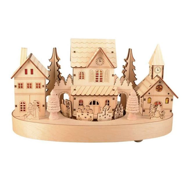 Village & train bois led blanc chaud - 27,50 cm De gros ???? Village & Train Bois Led Blanc Chaud - 27,50 Cm ???? -LED Shop village train bois led blanc chaud 27 50 cm 01